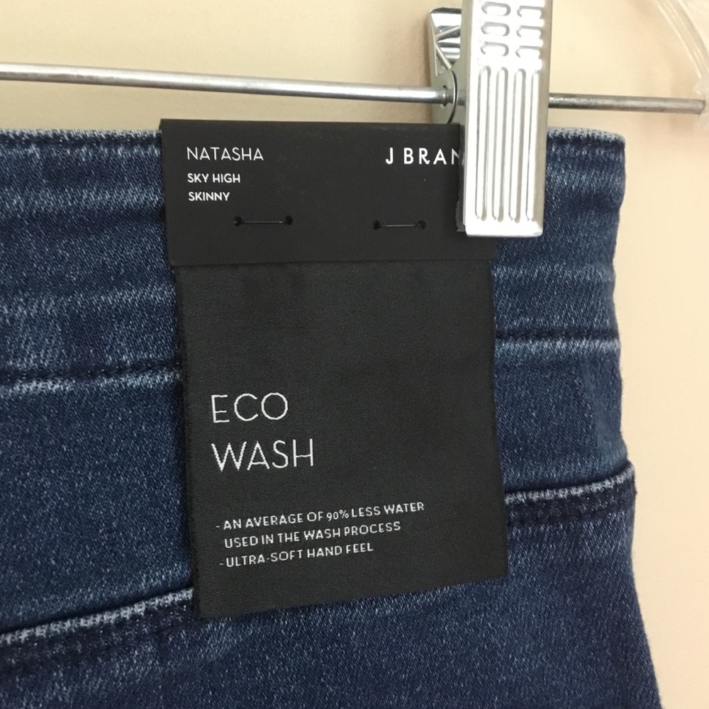 NEW J Brand Natasha Sky High Moxie Button Fly Skinny Jeans Eco Wash - Picture 8 of 11